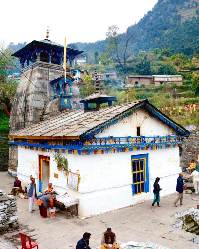 Explore the historic Trijuginarayan Temple nestled in the scenic hills of Uttarakhand, India.